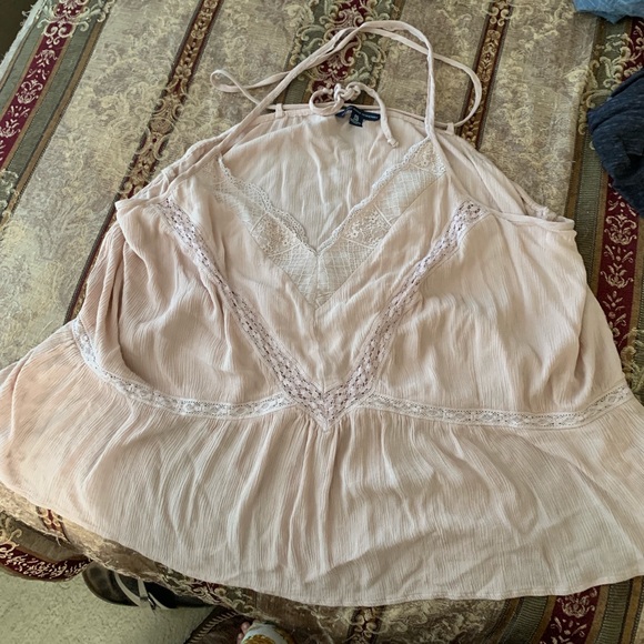 American Eagle Outfitters Tops - AEO Ruched Swing Tank